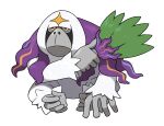  ape artist_request closed_mouth colored_sclera full_body hand_fan highres holding holding_fan nostrils official_art oranguru pokemon pokemon_(creature) pokemon_focus pokemon_sm sitting solo third-party_source transparent_background white_eyes yellow_sclera 