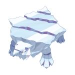  artist_request avalugg closed_mouth colored_sclera from_above full_body no_humans official_art pokemon pokemon_(creature) pokemon_focus pokemon_xy purple_sclera simple_background solo third-party_source white_background yellow_eyes 