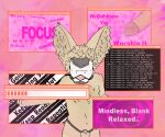 abstract_background anthro bodily_fluids canid canine chastity_belt chastity_cage chastity_device chastity_device_only chest_tuft command dirty_talk downloading encouragement eyes_closed fennec_fox flat_chastity_cage fluffy fluffy_hair fox genitals hair humanoid humanoid_genitalia hypnosis hypnosis_fetish inner_ear_fluff loading_bar long_ears machine male mammal mind_control nude pink_background pop-up protogen screen screen_face simple_background slur solo spiral spiral_background text tongue tongue_out true_fox tuft twtastic wearing_chastity_device