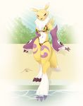  2012 canine digimon female fox pool renaming renamon spotty_the_cheetah tagme 