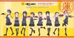  6+girls :d :p ;) ;d absurdres anyoji_hime apron beret black_apron black_hair black_hat black_shoes black_skirt black_socks blonde_hair blue_eyes blue_hair blunt_bangs bow bowl bowtie braid braided_bun braided_ponytail brown_hair center-flap_bangs ceras_yanagida_lilienfeld chopsticks closed_mouth collared_shirt commentary_request curtained_hair double_bun dumpling food frilled_shirt_collar frilled_skirt frilled_sleeves frills full_body gradient_hair green_eyes grey_hair grin hachiban_ramen_uniform hair_bun hair_intakes hand_on_own_hip hat highres hinoshita_kaho holding holding_chopsticks holding_tray holding_with_chopsticks jiaozi kachimachi_kosuzu katsuragi_izumi kneehighs layered_skirt leg_up link!_like!_love_live! loafers long_hair love_live! low-tied_long_hair low_twin_braids low_twintails miniskirt momose_ginko multi-tied_hair multicolored_hair multiple_girls murano_sayaka noodles official_alternate_costume official_alternate_hairstyle official_art one_eye_closed open_mouth orange_eyes orange_hair osawa_rurino pink_bow pink_eyes pink_hair puffy_short_sleeves puffy_sleeves ramen red_bow red_bowtie shirt shoes short_hair short_sleeves side_braids single_braid skirt smile socks split_mouth standing standing_on_one_leg teeth tongue tongue_out tray twin_braids twintails upper_teeth_only white_shirt yellow_background 