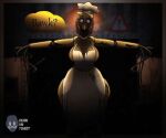 animatronic anthro avian beak beanontoast big_breasts bird breasts chicken chicken_girl feathers female five_nights_at_freddy&#039;s five_nights_at_freddy&#039;s_2 galliform gallus_(genus) hi_res machine no_hands orange_beak phasianid robot scottgames solo thick_thighs withered_chica_(fnaf) yellow_body yellow_feathers