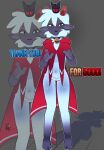 2_horns ambiguous_anthro ambiguous_gender anthro biped bottomless bovid caprine clothed clothing cult_of_the_lamb digital_drawing_(artwork) digital_media_(artwork) featureless_crotch fur grey_background hi_res horn kittem4 lamb_(cult_of_the_lamb) looking_at_viewer mammal massive_monster_(studio) open_mouth open_smile sheep simple_background smile solo standing white_body white_fur white_wool wool_(fur)