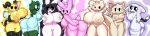 &gt;:3 2023 4_fingers :3 absurd_res accessory amphibian annabee_(woebeeme) antennae_(anatomy) anthro anus areola arthropod arthropod_abdomen artist_name axolotl bee bent_over big_breasts big_butt big_nipples biped black_eyes black_hair black_sclera blue_body blush blush_lines blush_stickers bow_(feature) bow_accessory bow_ribbon breasts butt button_ears character_request covering covering_self digital_drawing_(artwork) digital_media_(artwork) ear_piercing ear_ring ebri_(zaclyn) elemental_creature emanata exclamation_point eye_through_hair eyebrows eyelashes felid feline female fingers floppy_ears flora_fauna front_view frown gelbun genitals gesture glistening glistening_body glistening_breasts glistening_butt gloves_(marking) goldi_(sleepysous) goo_creature group hair hair_accessory hairband hand_gesture hand_on_breast hands_behind_head heart_symbol hi_res holding_breast huge_breasts humanoid hymenopteran insect insect_wings lagomorph leg_markings leporid lineup long_hair long_image mammal marine markings mole_salamander monotone_body motion_lines multicolored_body navel nebula_(kefiregg) neck_tuft nipple_dip nipples nude nude_female open_mouth oxyoxyoxyox piercing pink_body plant presenting presenting_hindquarters rabbit rear_view ring_piercing salamander side_view simple_eyes smile socks_(marking) sparkles spirit spread_butt spreading standing stinger tail tail_tuft tan_body text thick_thighs translucent translucent_hair tuft two_tone_body v_sign vertical_bar_eyes vulva white_body white_eyes white_hair wide_hips wide_image widescreen wings