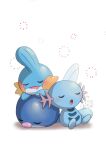  3others blush_stickers character_signature closed_eyes closed_mouth drooling highres light_blush lying mouth_drool mudkip multiple_others no_humans noir_(noir_0010) on_stomach open_mouth pokemon pokemon_(creature) poliwag shadow signature sitting sleeping sleeping_on_pokemon sleeping_together sleeping_upright squeans white_background wooper 