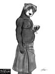  alcohol alinraven bear beverage chubby english_text fur gay grizzly grizzly_bear hair kilt looking_at_viewer male mammal muscles nipples pecs plexadonn scottish text wine 