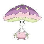  artist_request full_body mushroom no_humans official_art pokemon pokemon_(creature) pokemon_focus pokemon_sm shiinotic simple_background smile solid_oval_eyes solo straight-on third-party_source white_background 