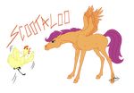  avian bird chicken equine female feral friendship_is_magic horse humor mammal my_little_pony pegasus pony pun realistic scootaloo_(mlp) standing vanycat wings 