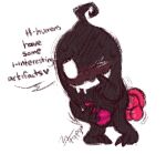 bodily_fluids dildo drooling eyes_closed genitals krobus_(stardew_valley) male monster mxfappy not_furry penis riding_dildo saliva sex_toy shadow_creature shaking solo stardew_valley sweat tapering_penis text waddling_head