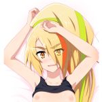  1girl blonde_hair kirishima_noa nikaidou_saki nipples yellow_eyes zombie_land_saga 