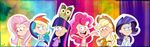  avian female fluttershy_(mlp) friendship_is_magic human humanized jewelry makeup male mammal my_little_pony owl owlowiscious_(mlp) rainbow_dash_(mlp) rarity_(mlp) theultraviolets twilight_sparkle_(mlp) 