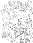 2boys animal_ears animal_hands armor belt boots cat_ears cat_paws catching chibi clenched_hands cloud_strife commentary_request facing_away final_fantasy final_fantasy_vii final_fantasy_vii_remake from_above full_body hand_on_another&#039;s_arm hand_up height_difference hitting jitome kemonomimi_mode light_frown long_coat long_hair male_focus motion_lines multiple_belts multiple_boys multiple_views no_mouth pauldrons puffy_pants ryouto sephiroth shirt short_hair shoulder_armor sketch sleeveless sleeveless_turtleneck slit_pupils spiked_hair suspenders toned toned_male translation_request tripping turtleneck turtleneck_shirt very_long_hair walking 