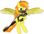  equine female feral friendship_is_magic hair hi_res mammal my_little_pony pegasus plain_background shysolid solo spitfire_(mlp) transparent_background two_tone_hair wings wonderbolts_(mlp) 