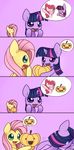  blue_eyes comic duo equine female feral fluttershy_(mlp) friendship_is_magic fur hair horn horse mammal my_little_pony pegasus pink_background pink_fur pink_hair pinkie_pie_(mlp) plain_background pony pumpkin purple_eyes purple_fur smile solar-slash sweat sweatdrop twilight_sparkle_(mlp) two_tone_hair unicorn wings yellow_fur 