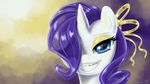  braces equine eyeshadow female feral friendship_is_magic fur horn horse karol_pawlinski looking_at_viewer makeup mammal my_little_pony pony portrait purple_eyes rarity_(mlp) smile solo unicorn white_fur young 