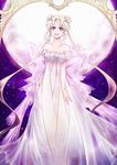  :d back_bow bad_id bad_pixiv_id bare_shoulders bishoujo_senshi_sailor_moon blue_eyes bow coparu double_bun dress full_moon hair_ornament hairclip huge_bow long_hair looking_up moon open_mouth princess_serenity purple smile solo strapless strapless_dress tsukino_usagi twintails white_dress 