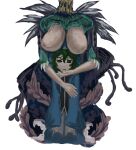  bb1111122223333 breasts eldritch_abomination green_eyes green_hair horror_(theme) large_breasts len'en monster scared shitodo_aoji tagme uncomfortable wuruuuu1 