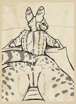  feline female looking_back mammal monochrome nude pussy serval sketch solo syrinoth 