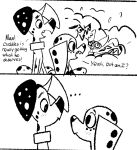 101_dalmatian_street 101_dalmatians black_spots brother_(lore) brother_and_sister_(lore) canid canine canis collar comedy_central comic cuddles_(character) dalmatian disney dolly_(101_dalmatians) domestic_cat domestic_dog drawn_together dylan_(101_dalmatians) english_text felid feline felis female freckled_face freckles fur hairless hairless_cat heterochromatic_ears hi_res incest_(lore) male mammal meme monochrome parody sibling_(lore) sister_(lore) sphynx_(cat) spots text white_body white_fur white_spots