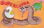  anaconda bowrll cute egg reptile scalie smile snake solo text 