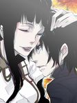  1girl bad_id bad_pixiv_id black_hair closed_eyes code_geass hug lelouch_lamperouge long_hair marianne_vi_britannia mother_and_son motherly tears yumitosi 