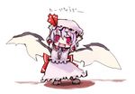  chibi fangs hat luft red_eyes remilia_scarlet solo touhou wings 