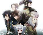  3boys albino back black_hair brown_hair chinese_clothes code_geass gao_hai hat hong_gu kurohara_yuu li_xingke long_hair makeup multiple_boys multiple_girls red_eyes silver_hair tianzi twintails white_hair zhou_xianglin 