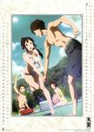  bikini calendar chitanda_eru cleavage fukube_satoshi hyouka ibara_mayaka maruki_nobuaki oreki_houtarou swimsuits tagme 