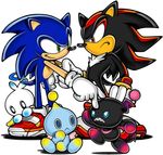  angry chao frown gloves lowres official_art sega shadow_the_hedgehog smile sonic sonic_adventure sonic_adventure_2 sonic_the_hedgehog 
