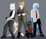  bill cat edis_krad feline francis grey_background gun left_4_dead_(series) louis male mammal plain_background ranged_weapon valve video_games weapon young zoey 