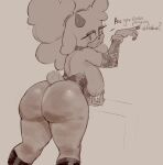 absurd_res anthro big_breasts big_butt bovid breasts butt caprine female fur hi_res horn huge_butt idw_publishing lanolin_the_sheep_(sonic) mammal nipple_piercing nipples piercing postpluvial sega sheep sketch solo sonic_the_hedgehog_(comics) sonic_the_hedgehog_(idw) sonic_the_hedgehog_(series) wool_(fur)