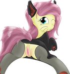  absurd_res alpha_channel anus blue_eyes equine female feral fluttershy_(mlp) friendship_is_magic hi_res horse looking_at_viewer looking_back mammal my_little_pony one_eye_closed pegasus plain_background pony presenting pussy r-r solo transparent_background wings wink 