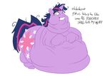  cutie_mark dark_hair english_text equine female feral friendship_is_magic fur guyfuy hair horn horse insane looking_at_viewer mammal morbidly_obese multi-colored_hair my_little_pony nightmare_fuel of_course oh_my oh_sweet_god overweight pony purple_fur purple_skin solo text time_to_conquer twilight_sparkle_(mlp) unicorn 