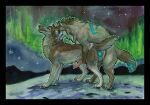 anal anal_penetration animal_genitalia animal_penis aurora_(phenomenon) blue_eyes blue_markings blue_penis brown_body brown_fur brown_horn canid canine canine_genitalia canine_penis canis duo erection fangs feral feral_on_feral feral_penetrated feral_penetrating feral_penetrating_feral from_behind_position fur genitals grey_body grey_fur heatherwolf horn knot male male/male male_penetrated male_penetrating male_penetrating_male mammal markings mouth_closed outside penetration penile penile_penetration penis penis_in_ass red_penis red_tongue sex side_view star teeth tongue tongue_out wolf yellow_eyes