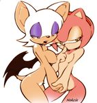  amy_rose balloons banner eyes female green_eyes hair hedgehog lingerie nokcix paint pechos rouge_the_bat sega skimpy sonic_(series) sonic_the_hedgehogblue_ 