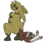 animatronic anthro bodily_fluids bone canid canine crouching death digestion disposal duo eyewear fatal fatal_vore feces feces_piles five_nights_at_freddy's five_nights_at_freddy's_3 forced fox fur glasses green_body green_fur hi_res jonax_brown-fox lagomorph leporid machine male male/male mammal predator/prey rabbit robot scottgames smirk_at_partner smirking_pred springtrap vore wuvbyte