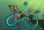 2025 anthro blue_body blue_scales bottomwear building canid canine clothing digital_media_(artwork) disney european_rabbit fangs female feral fox fur gary_de'snake green_eyes grey_body grey_fur group hi_res jacket judy_hopps lagomorph leporid mammal multicolored_body multicolored_fur multicolored_scales necktie nick_wilde orange_body orange_fur oryctolagus pants pit_viper purple_eyes rabbit red_fox reptile sammfeatblueheart scales scalie shirt snake teeth topwear trio true_fox two_tone_body two_tone_fur two_tone_scales underwater ventral_scales viper water zootopia
