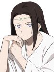  1boy black_hair expressionless facial_mark forehead_mark hyuuga_neji japanese_clothes kena0n long_hair male_focus naruto_(series) naruto_shippuuden purple_eyes solo upper_body 