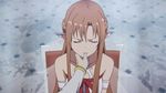  alfheim_online animated animated_gif asuna_(sao) brown_hair finger fingers lips long_hair lowres pointy_ears sword_art_online wings 