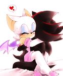  1girl couple furry hetero poke_(pokechan) rouge_the_bat shadow_the_hedgehog sonic_team sonic_the_hedgehog 