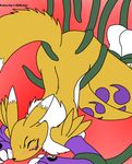  blush canine digimon eyes_closed fox neck_ruff penetration rape renamon sex simple_background slnotar tentacles unknown_artist 