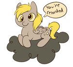  blonde_hair cloud cutie_mark derpy_hooves_(mlp) english_text equine female feral friendship_is_magic fur grey_fur hair horse mammal my_little_pony pegasus plain_background pony quiixotic simple_background sole solo text transparent_background wings yellow_eyes 