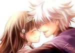  ^_^ alluka_zoldyck brothers brown_hair closed_eyes hairband hunter_x_hunter killua_zoldyck long_hair multiple_boys otoko_no_ko siblings white_hair winniconan 