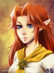  bad_deviantart_id bad_id brown_hair cremia elenatha lips long_hair parted_lips portrait smile solo the_legend_of_zelda 