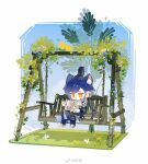  :3 animal animal_ear_fluff animal_ears animal_on_lap armor bench bird black_boots black_hanfu black_robe boots bug butterfly cat cat_boy cat_ears cat_teaser chibi chibi_only chinese_clothes chinese_commentary closed_mouth clothed_animal commentary_request day extra_ears flower full_body futou grass hanfu harbin_fried_pork_(the_tale_of_food) highres holding holding_cat_teaser kemonomimi_mode long_hair long_sleeves looking_at_animal male_focus official_alternate_costume on_lap on_swing pink_flower plant pom_pom_(clothes) procreate_(medium) robe shirt short_hair shoulder_armor shuling smile solo swept_bangs swing the_tale_of_food vines watermark weibo_watermark white_butterfly white_shirt yellow_eyes yellow_flower 