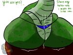  4:3 alpha_channel anal_fluids anthro anus atlyss big_butt bodily_fluids butt butt_focus butt_squish dialogue english_text green_body humanoid hurricane_weaver imp_(atlyss) leaking male shaking shivering shuddering sitting solo squish tail text thick_tail wet 