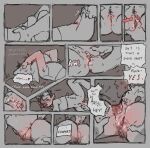 andromorph andromorph/male anthro bedroom bedroom_sex bodily_fluids bovid bovine canid canine clothing comic comic_panel cooper_(pvppy) cunnilingus digital_media_(artwork) duo fingering genital_fluids genitals hi_res intersex intersex/male male mammal monochrome oral pubes pvppypilled404 romantic romantic_couple sex sketch_page sweat tongue toto_(pvppy) undressing vaginal vaginal_fingering vaginal_fluids vulva