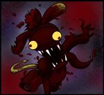  2024 4_fingers anthro attack_of_the_killer_rabbids_from_outer_space black_border blood blood_on_clothing blood_on_tongue bodily_fluids border clothed clothed_anthro clothed_male clothing colored covered_in_blood crossover derp_eyes digital_drawing_(artwork) digital_media_(artwork) english_description fingers fur green_tail hi_res insert-thenewbl-here killer_freak lagomorph light lighting long_ears long_tail male male_anthro mammal mario_bros mario_plus_rabbids_kingdom_battle nintendo noseless notched_ear open_mouth pupils rabbid rabbid_yoshi raving_rabbids rayman_(series) red_background red_body red_eyes red_fur red_outfit red_skin red_tongue shaded sharp_teeth signature simple_background slit_pupils solo tail teeth tongue tongue_out torn_clothing ubisoft yellow_sclera 