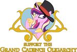  english_text equine eyewear female friendship_is_magic hair hat horn horse monocle multi-colored_hair my_little_pony pony princess_cadance_(mlp) purple_eyes solo tea top_hat unknown_artist winged_unicorn wings 
