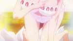  :d all_fours animated animated_gif barefoot breasts feeding food food_on_body fruit icing kamiigusa_misaki large_breasts lipstick lowres makeup navel open_mouth pov pov_feeding sakura-sou_no_pet_na_kanojo short_hair smile strawberry 